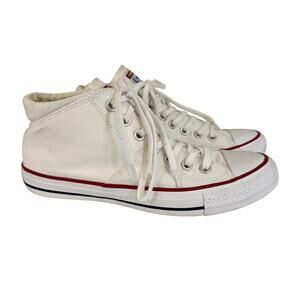 Converse All Star Chuck Taylor Madison Sneaker Shoes Womens 8.5 White Mid Canvas